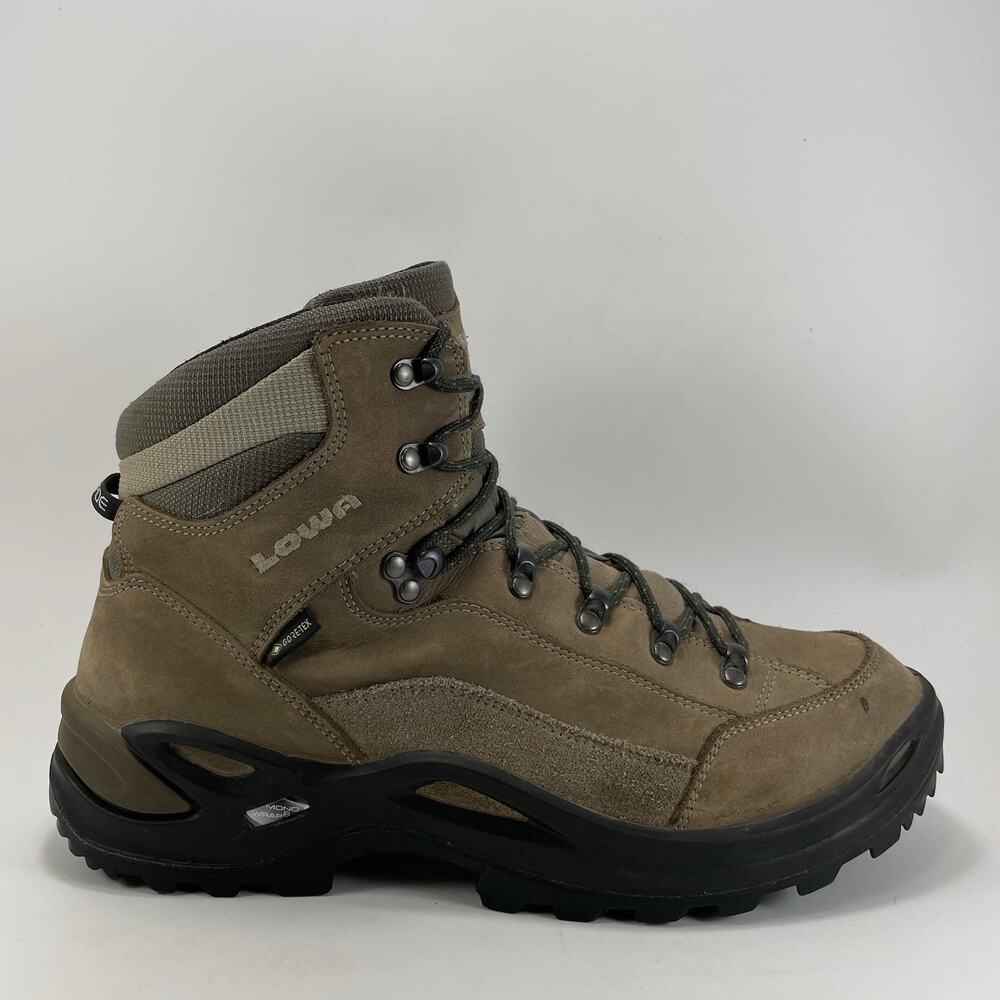 Lowa Renegade GTX Mid Hiking Boots Womens Size 12 Brown Goretex Waterproof